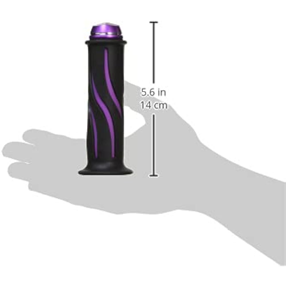 ALCAN HANDS Twist Grip (Integrated Bar End) Aluminum + Rubber Purple Handle Diameter φ22.2 G00060J