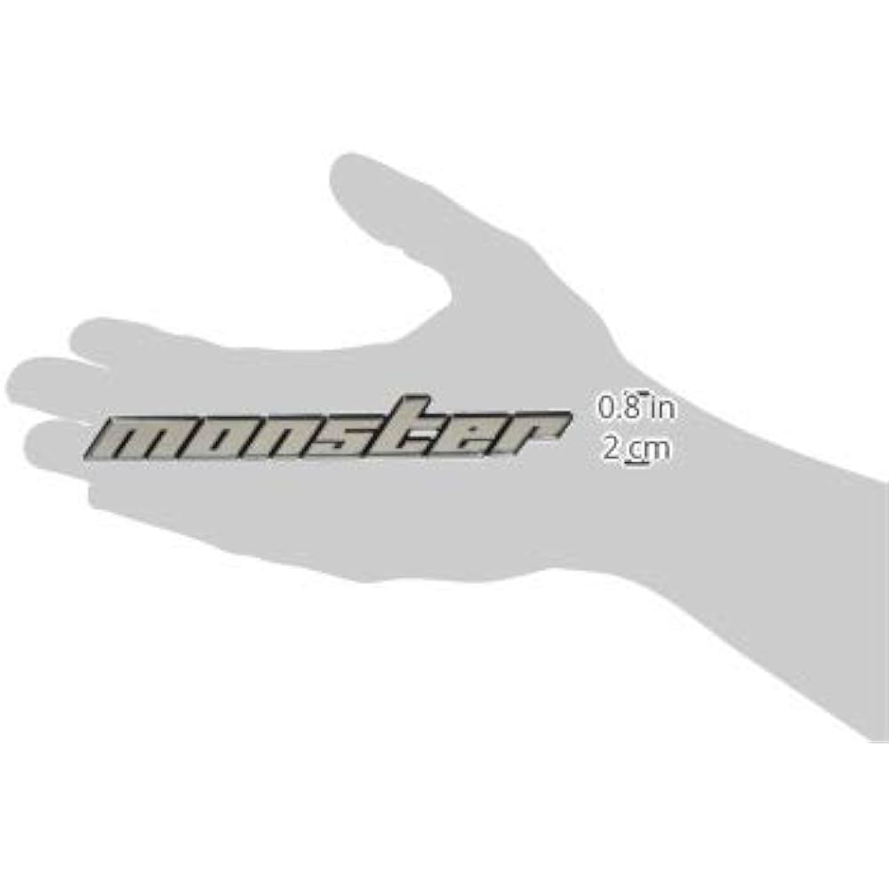 MONSTER SPORT Plated Emblem No Pin Large 150×20mm ZZZE47