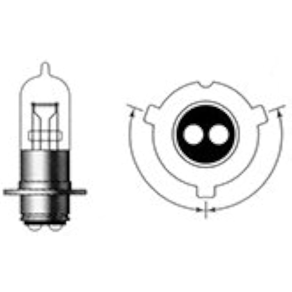 M&H Matsushima Halogen Bulb 12V40/40W (50/50W Class) Yellow Venus PH12 102VN