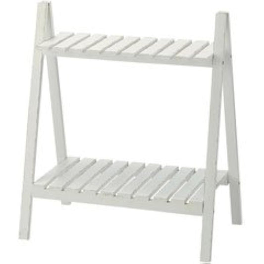 Garden Wood Cedar Flower Stand 2 Tiers CW-024WH