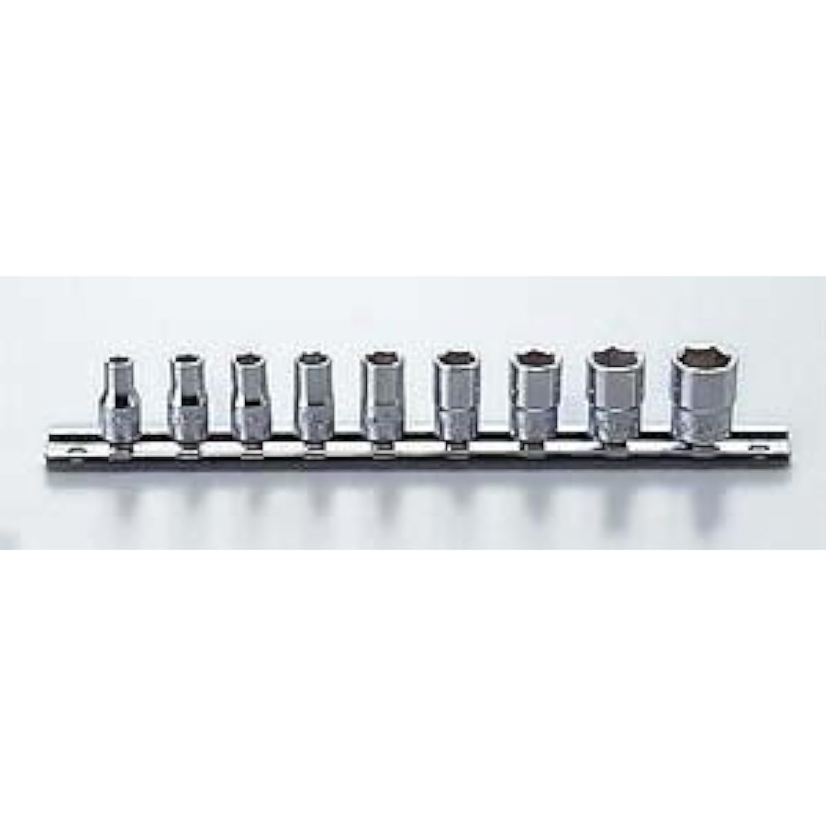 Yamashita Industrial Research Institute (Ko-ken) Socket Rail Set 12 Square RS2405A/9 Drive Angle: 6.35mm 9 Pieces 1 Set