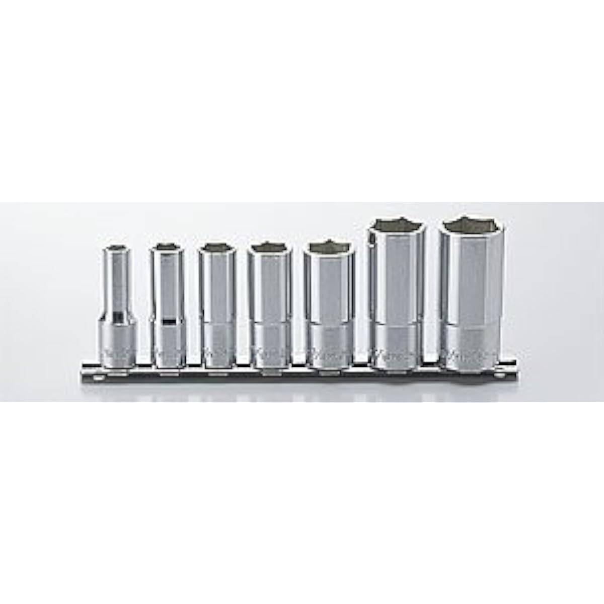 Koken 3/8 (9.5mm) SQ. Hexagonal BSW deep socket (British standard socket) rail set 7 pieces RS3300W/7