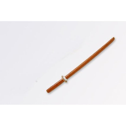 Wooden sword for practice swing, red oak wooden sword, middle sword with tsuba, 75cm [WS-0611S]