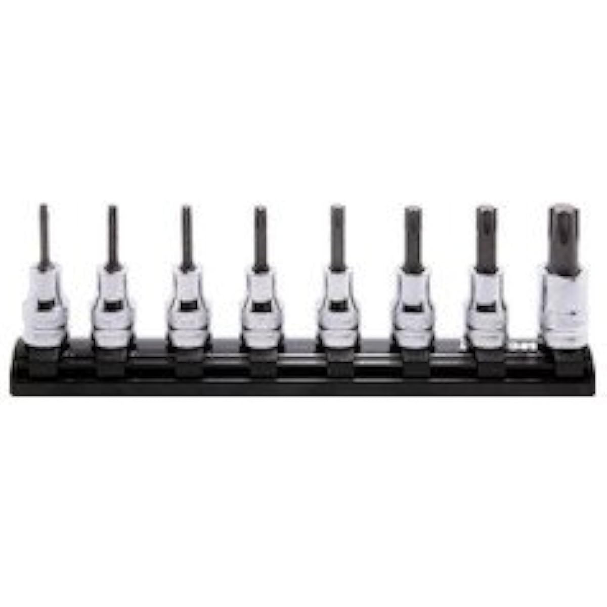 Yamashita Industrial Research Institute Koken Z-EAL 3/8(9.5mm)SQ. Torx bit socket rail set Total length 50mm 8 piece set RS3025Z/8-L50