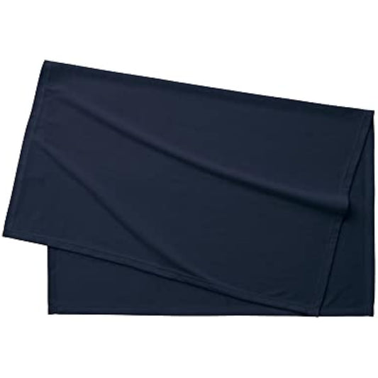 Flame retardant blanket (with drawstring) 120cm x 90cm | Lap blanket for winter, large, camping, outdoor, compact, portable (navy)