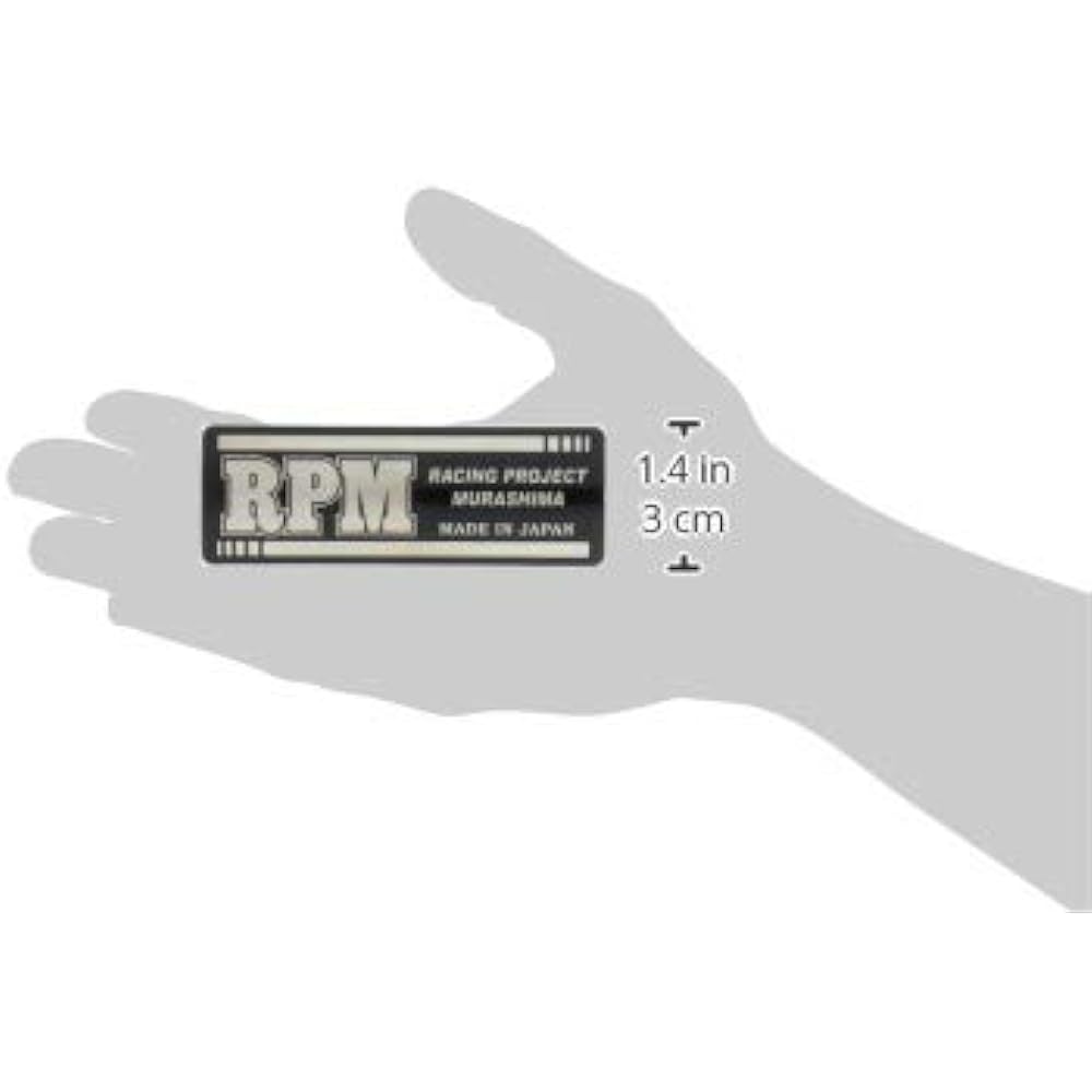 RPM (RPM) Muffler Emblem Black/Silver Letters 5311