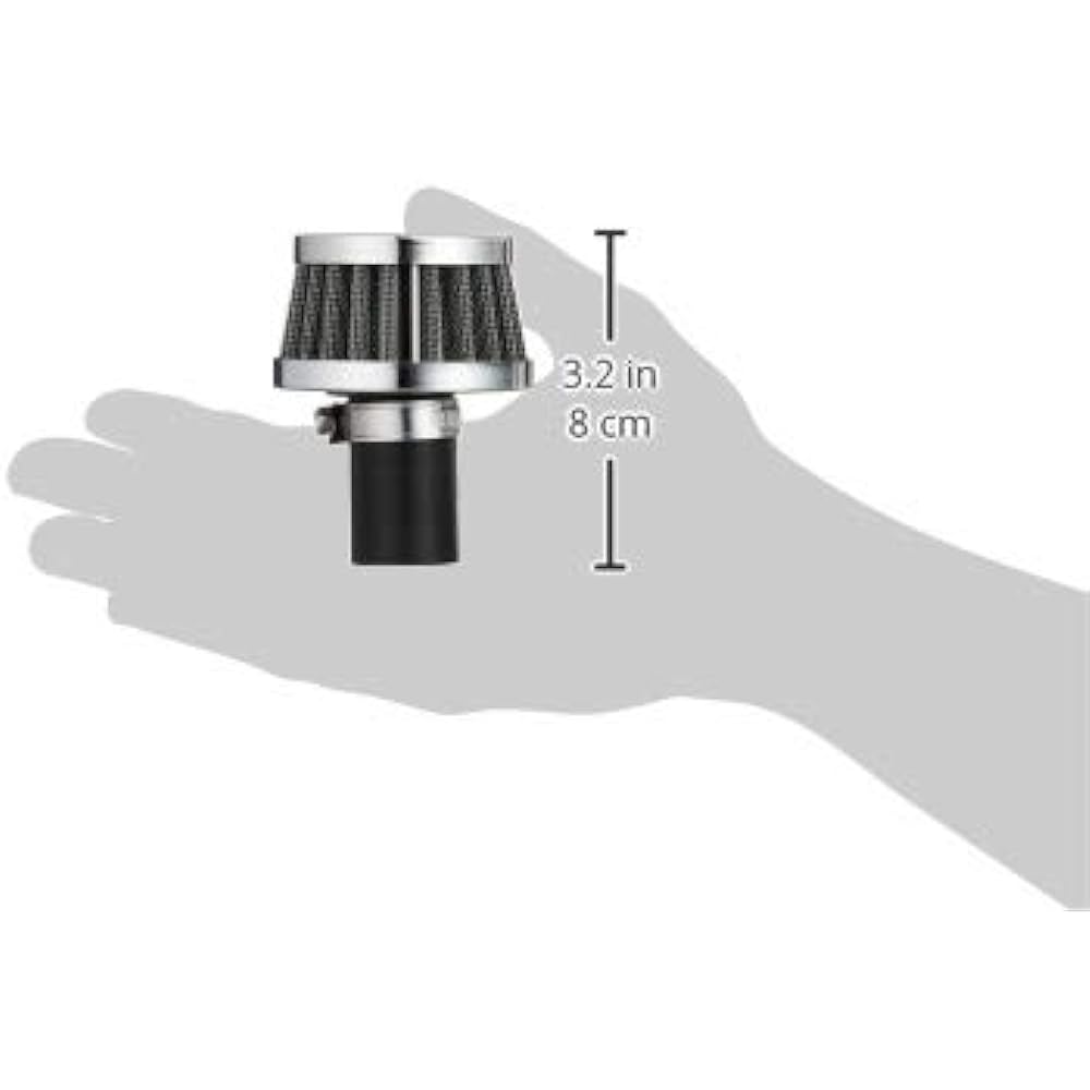 Kijima Motorcycle Bike Parts Breather Filter Mounting Diameter 18φ 51x61mm SR400/500 YAMAHA 106-500