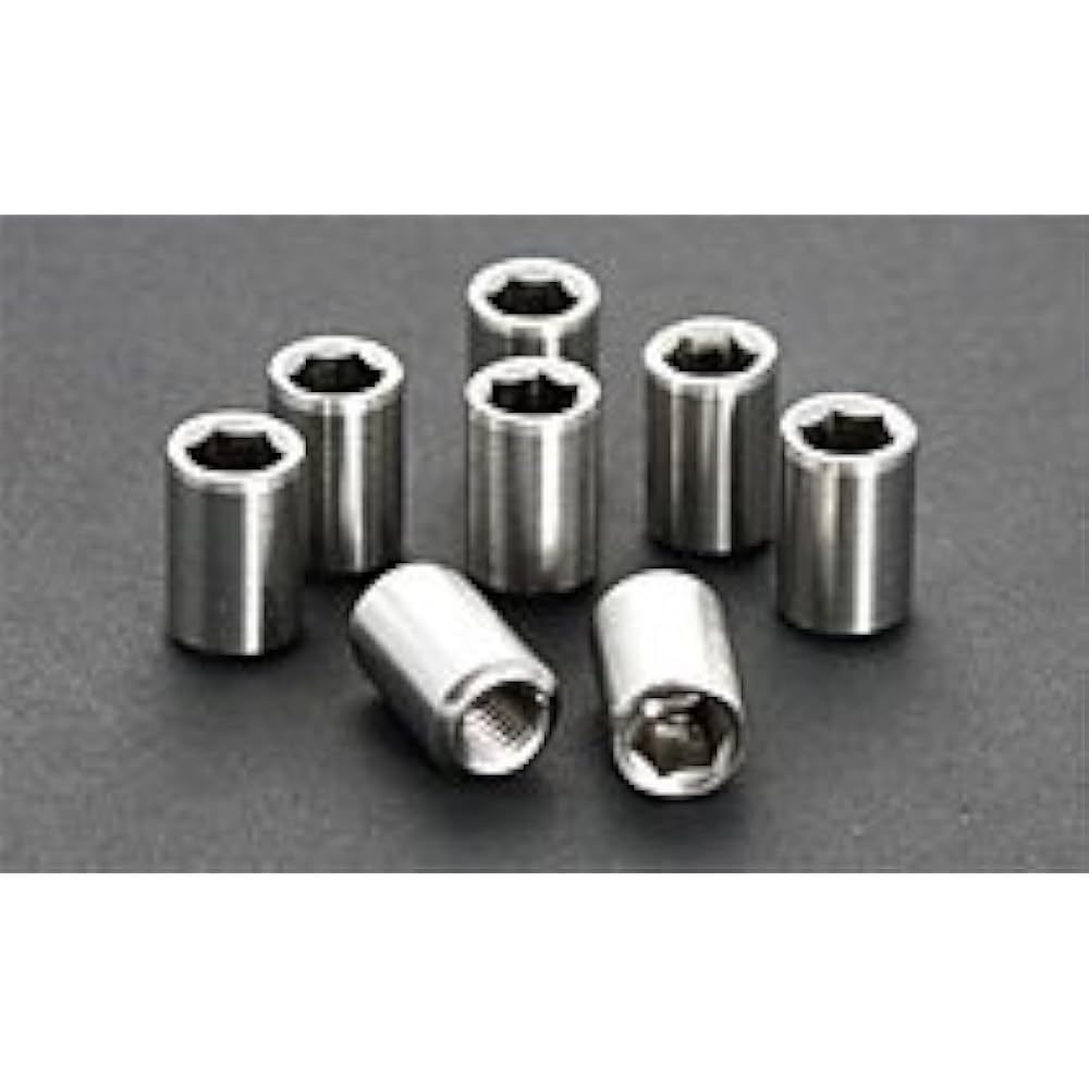 PMC Flange Nut Zephyr 1100 Outer Diameter 13mm Total Length 20mm Stainless Steel 140-1001