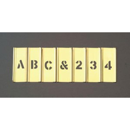 Esco approx. 51mm lettering plate set (made of brass) EA591BX-5