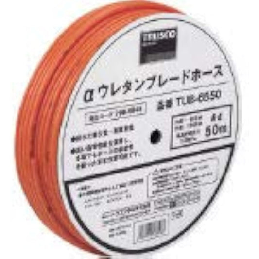 TRUSCO α urethane braided hose 6.5X10mm 50m drum wound TUB-6550