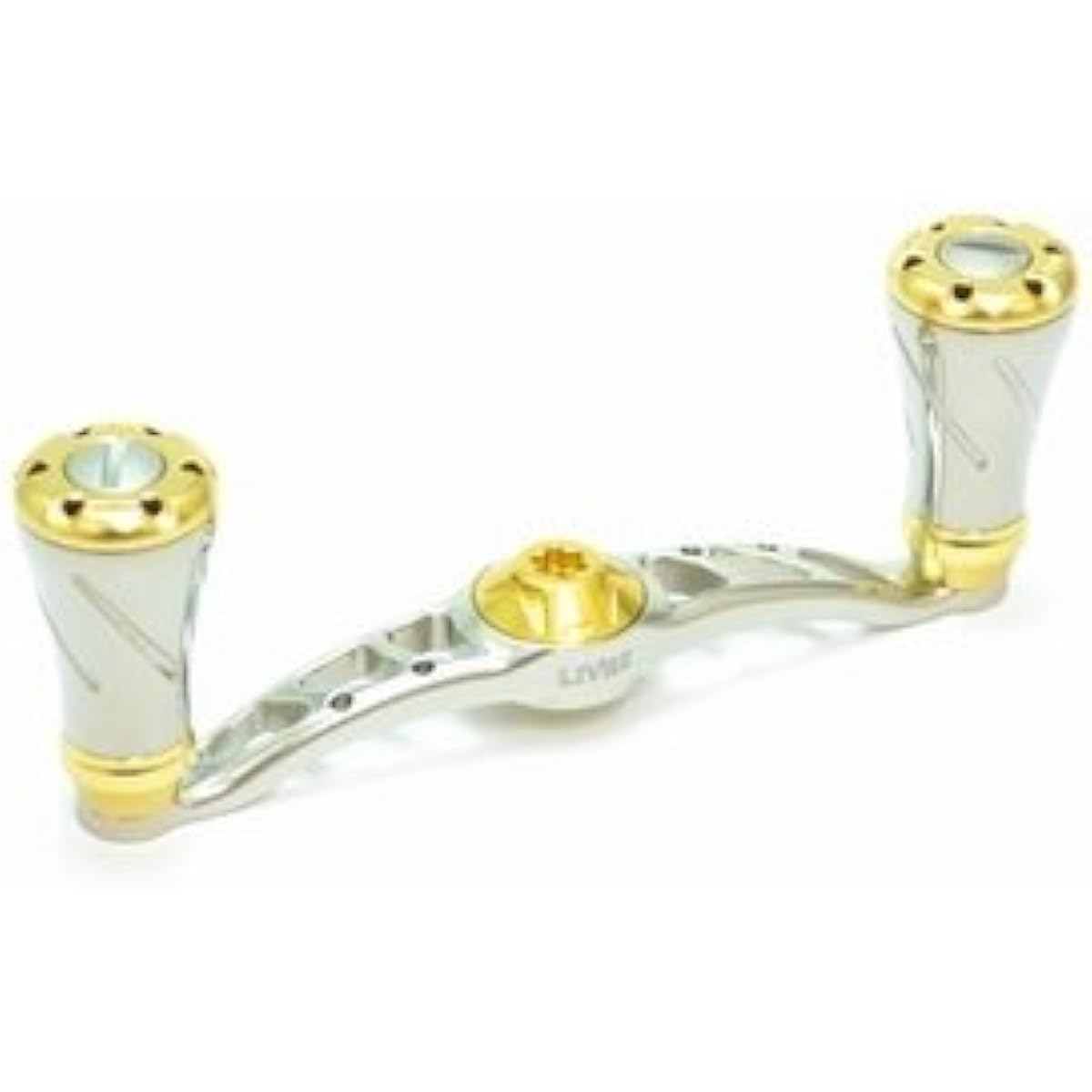 LIVRE reel FullComp crank (right-handed) for Shimano 90 (Titanium P + Gold G)
