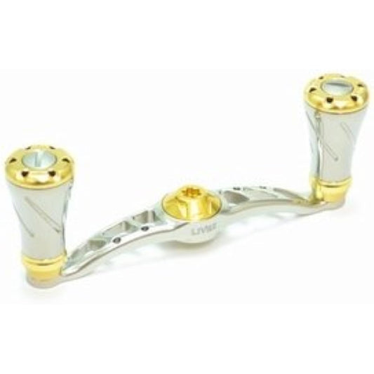 LIVRE reel FullComp crank (right-handed) for Shimano 90 (Titanium P + Gold G)