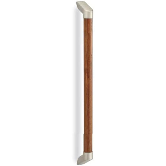 Polar bear form handrail 600mm soft silver/M oak [BR-850B]