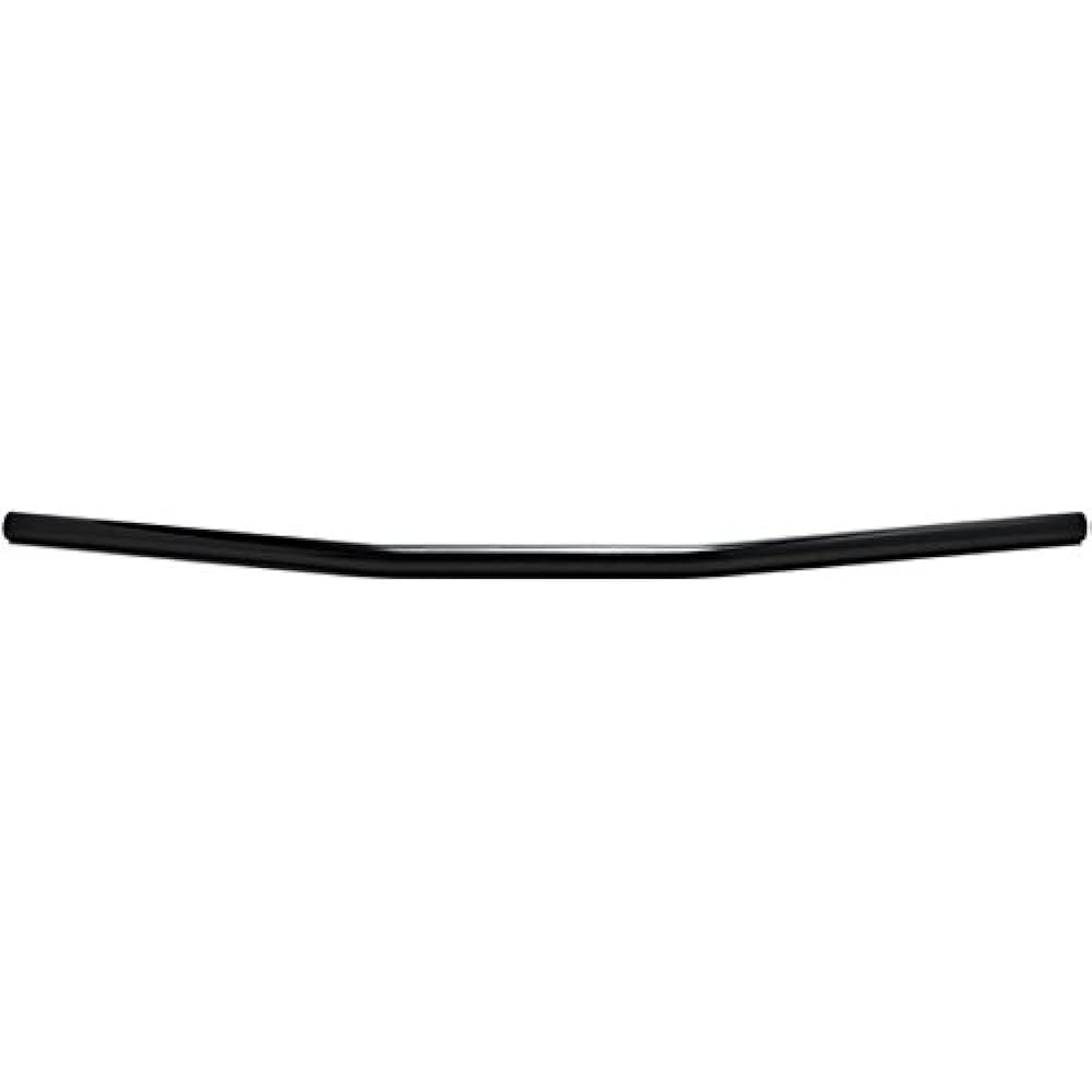 Krator Motorcycle Handlebar 7/8" Black Steel Zero Drag Bar Style Bobber Cruiser Cafe Racer Bike