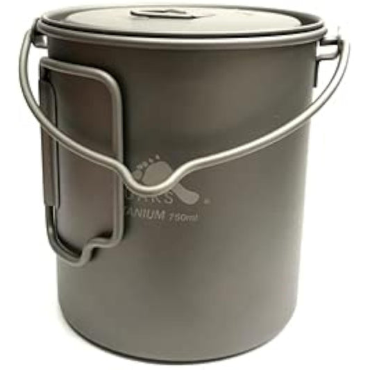 TOAKS Outdoor Camping Titanium Pot 750ml POT-750 Bail Handle [Genuine Japanese Product] 13233