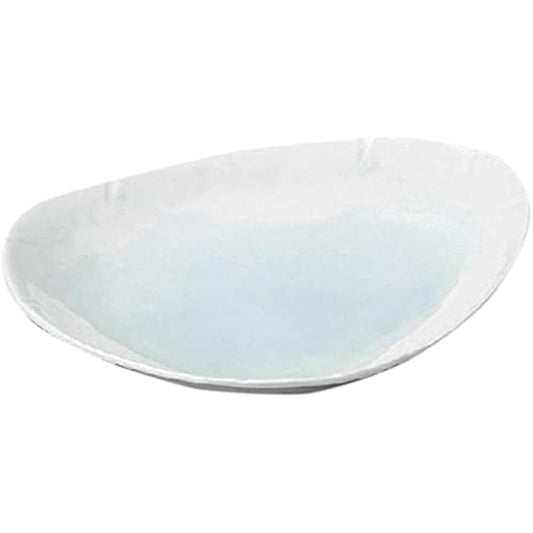 5 pieces of セット 変-shaped dishes, large blue and white triangular dishes [280 x 230 x 30mm] Japanese tableware, hotels, restaurants, restaurants, business use