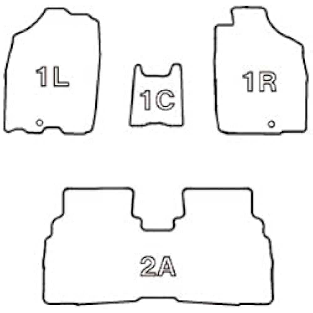 Clazzio Floor Mat 3D Type Set for 1 Hustler/Flare Crossover R2(2020)/2~ NEW Rubber Type Black ES-6065 [5EESB6065K]