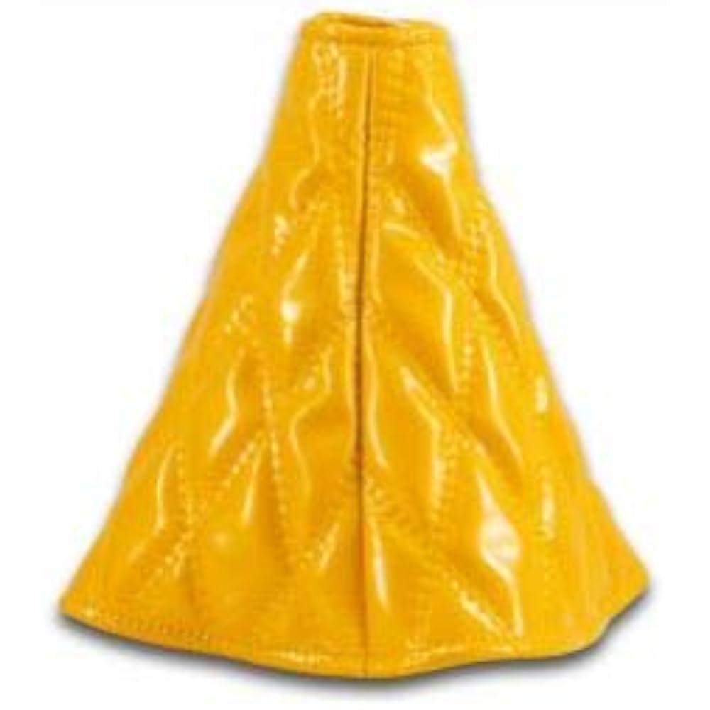 JET INOUE Fluffy Boot Cover W Stitch Carbon Yellow