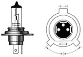 M&H Matsushima Halogen Bulb 12V35/35W Clear HS1/H4 16AH
