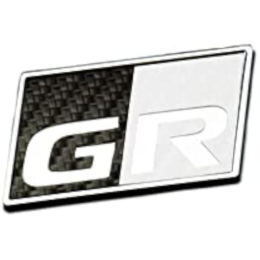 Grazio&Co. GR Yaris Carbon Look GR Plate for Side LH TYPE-C BK*WH