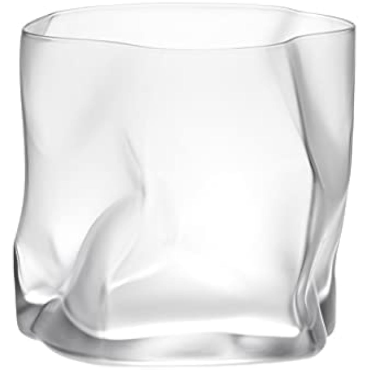 Rock Glass Kimura Glass Store x Designer Makoto Komatsu Collaboration Crumple Old Frost