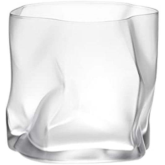 Rock Glass Kimura Glass Store x Designer Makoto Komatsu Collaboration Crumple Old Frost