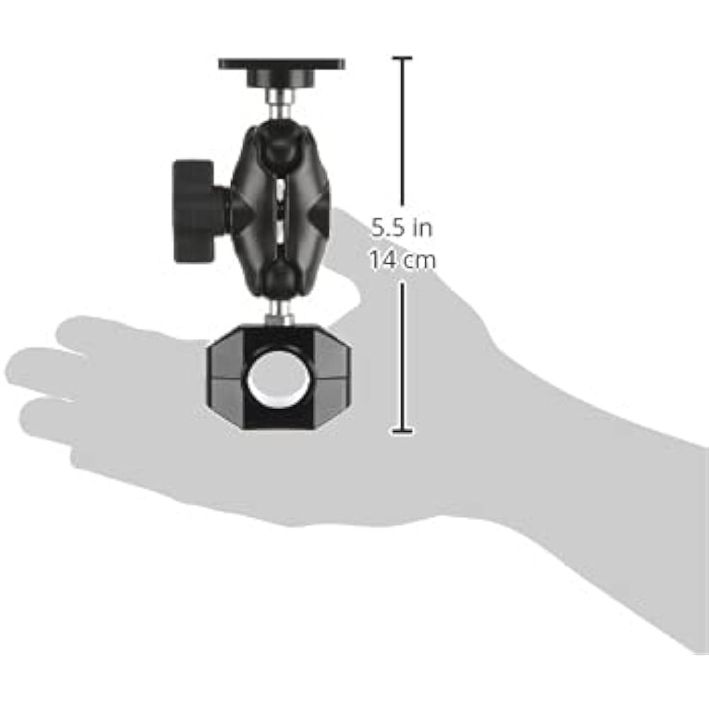 REC-MOUNTS Yupiteru ATLAS Bike Navigation MCN46si MCN45si MCN43si Compatible B21 Bike Mount Set [REC-B21-BBSET-ZU] (Handle Clamp Diameter (Handle Clamp Diameter 22.2/25.4/Arm S)