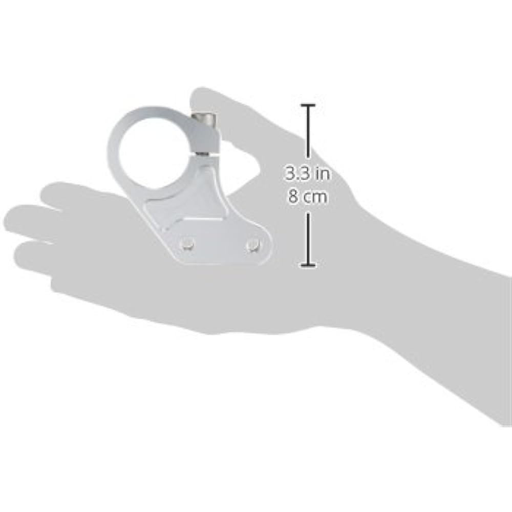 HURRICANE Under Handle Bracket (35MM Fork) Silver HB0628A-01