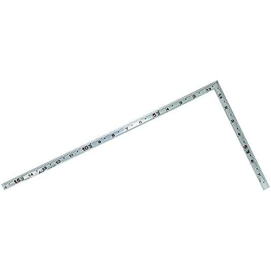 Shinwa Sokutei Curved Scale, Front and Back Scale Equivalent Scale, Red Numbers, Silver, 1 Shaku 5 Sun 10553