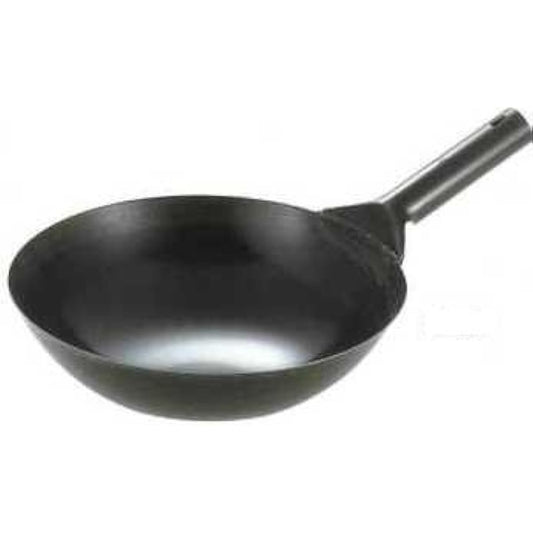 Wakabayashi Industrial Iron One Hand Wok (Plate Thickness 1.2mm) 36cm