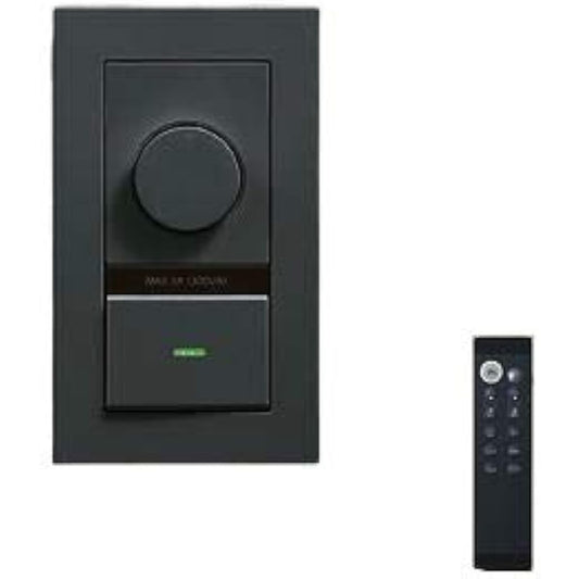 DAIKO Dimmer with reverse phase control for LED, with remote control, electrical work required, black DP-41000G