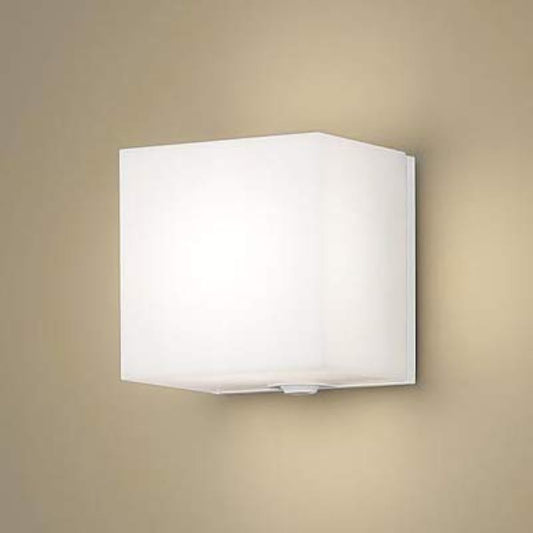 Panasonic Porch Light Directly Mounted on the Wall, Light Bulb Color, Diffused, Rainproof, with Brightness Sensor, Level Dimmable, Energy Saving Type, 60 Shape, White LGWC80360LE1