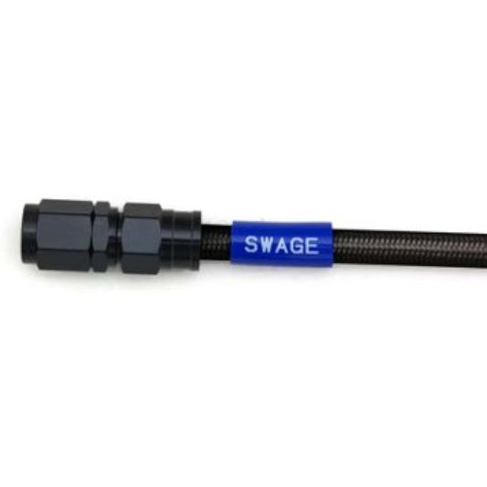 SWAGE LINE Easy Order Brake Hose General Purpose Hose Straight Fitting Aluminum (Black) Black Smoke Hose 800mm BAKB-1010M-0800
