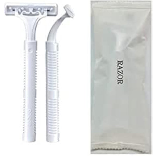 Disposable razor for business use (RA dual blade) T-shaped razor T-shaped shaver T-shaped razor Shaving razor 2-blade Hotel amenities RAZOR (600)
