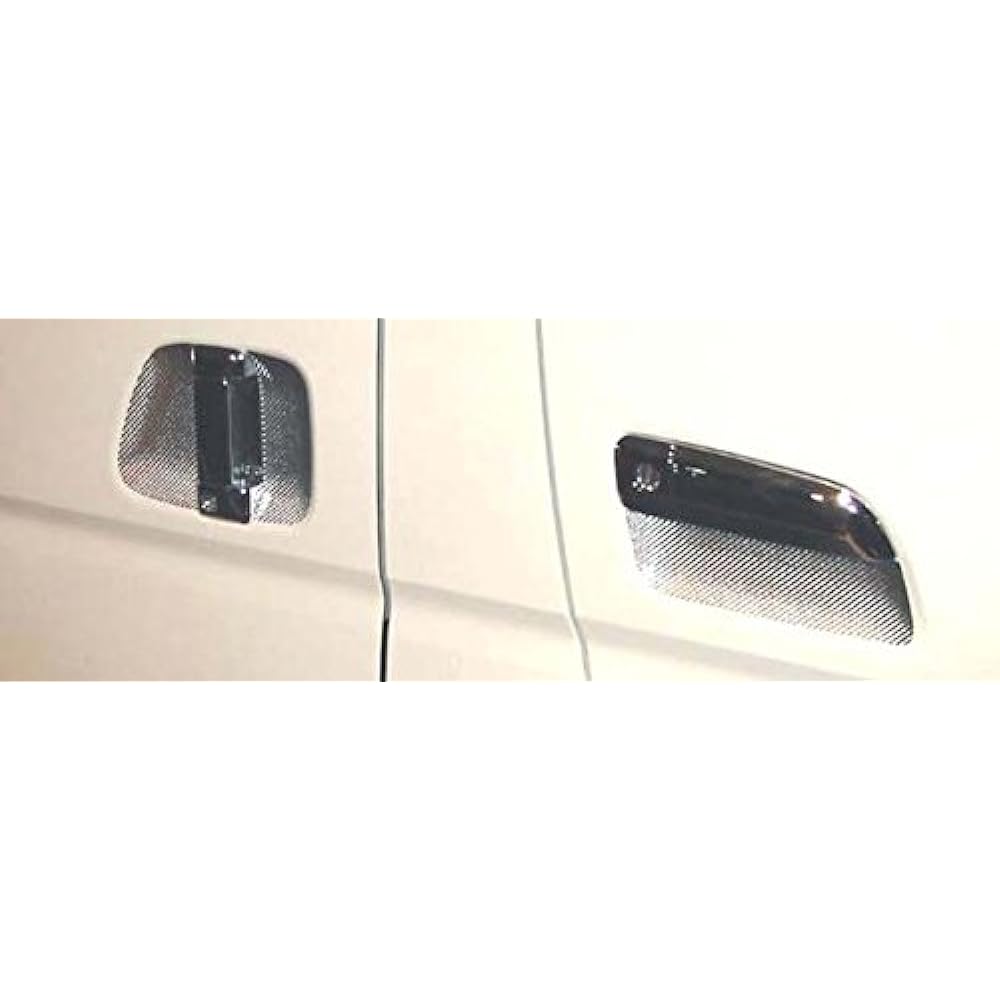 HASEPRO [Magical Carbon] Door Knob Guard Toyota Hiace/Regius Ace 200 Series Silver CDGT-5S