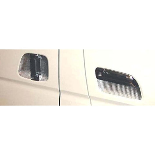 HASEPRO [Magical Carbon] Door Knob Guard Toyota Hiace/Regius Ace 200 Series Silver CDGT-5S