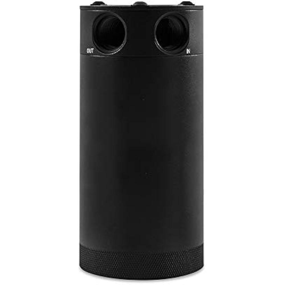 MISHIMOTO MMBCC-CBTWO-XLBK XL Baffle Oil Catch Can 2 Port