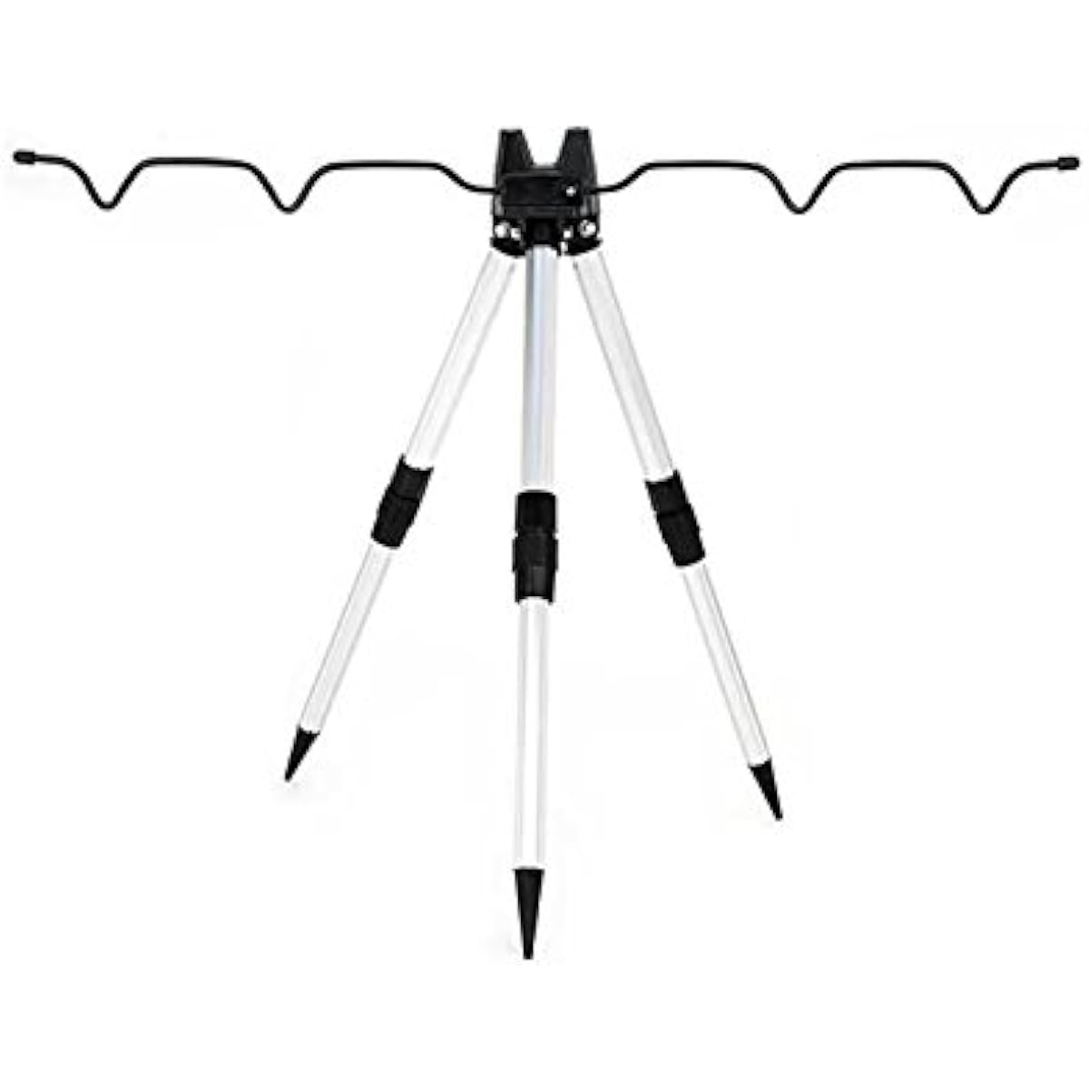 [Orld Fishing Gear] Throwing Fishing Aluminum Mini Tripod, 2 Tiers, Lightweight & with Foldable Compact Function, Silver qb500029a01n0