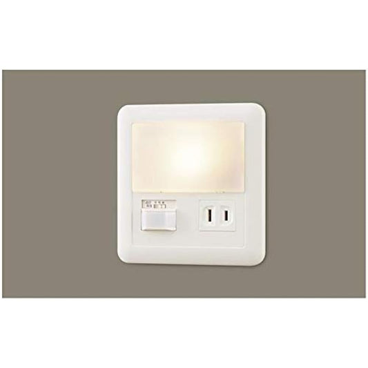 Panasonic Footlight Panel Type Wall Recessed Type Bulb Color, ON/OFF Type, Brightness Sensor Included, 5 Small Round Bulbs, 1 Light, White LGBC70068