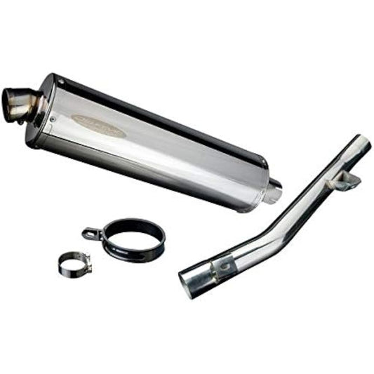 DELKEVIC Slip-on Stainless Steel Oval Muffler SUZUKI GSF1200 BANDIT 1995-2005 450mm KIT0638