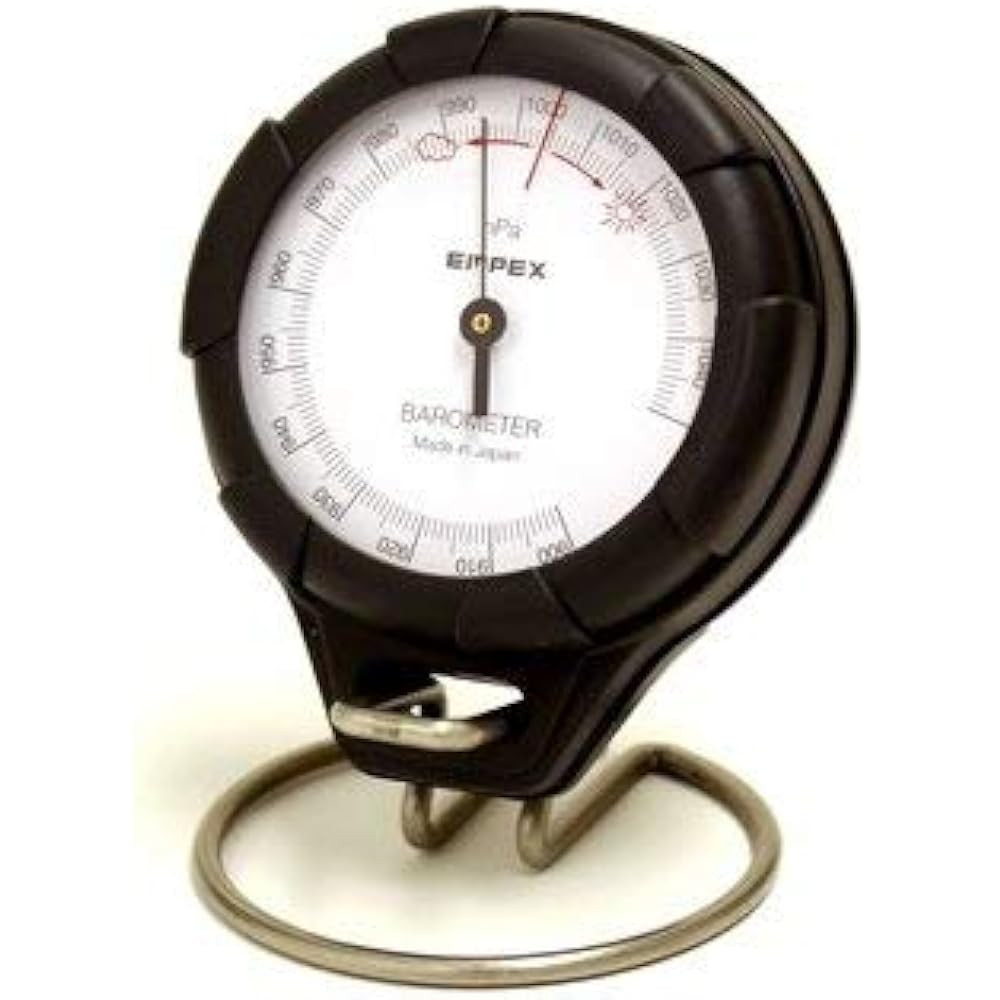 EMPEX (Weather Meter) Compact Barometer FG-5190 Black 7.9X7X2.7cm