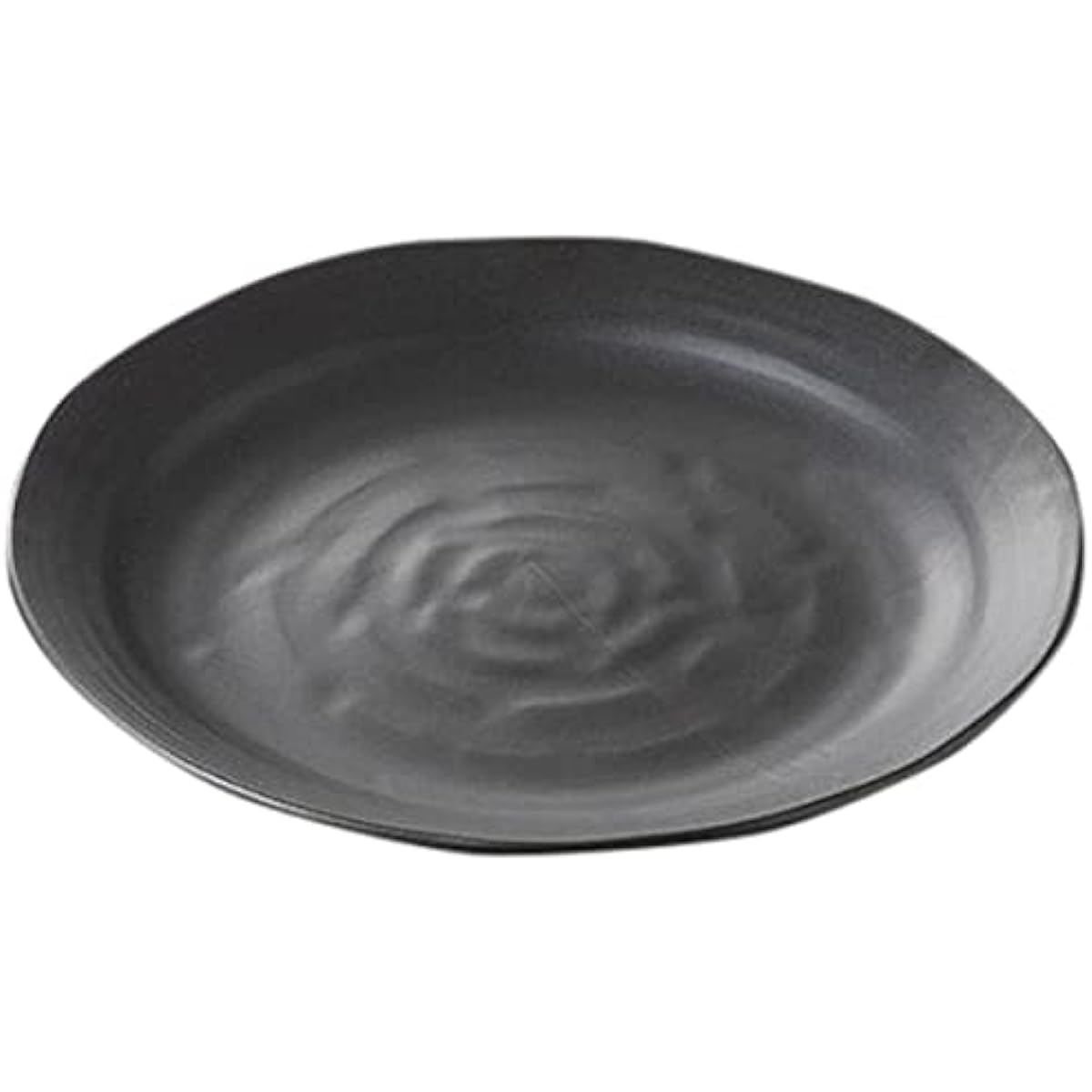 Set of 10 round plates, black matte 8.0 plates [26.8 x 2.3cm] [Restaurant, inn, Japanese tableware, restaurant, commercial use, tableware]