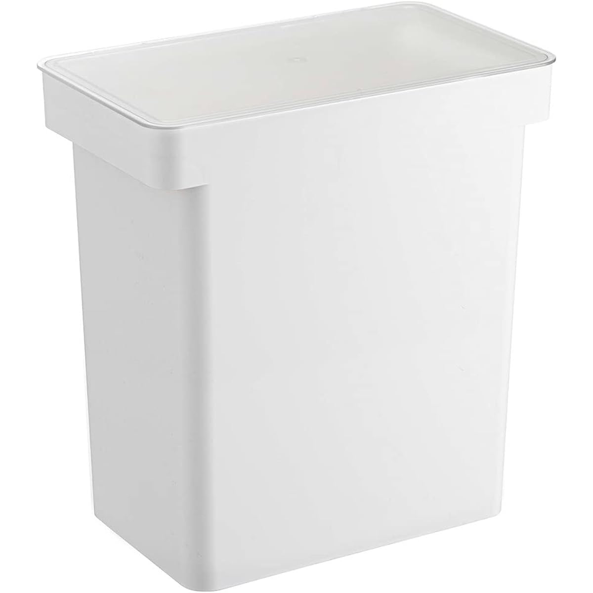 Yamazaki Jitsugyo Airtight Pet Food Stocker 12kg with Measuring Cup White Approx. W41 x D24 x H42.5 (When lid is open: Approx. H65.5) cm Tower Food Stocker Storage Container 5617