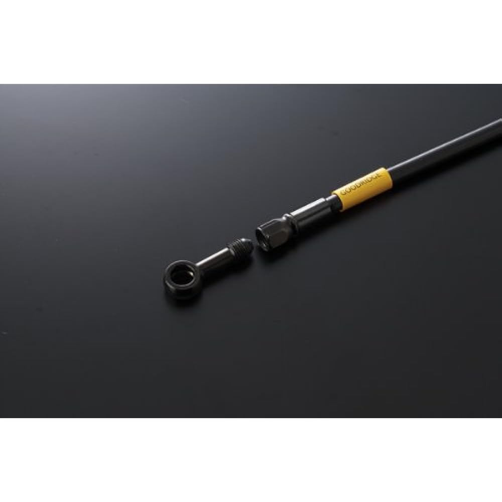 Build A Line Universal Brake Hose for Road Model Stainless Steel (Black) Fitting Black Hose Hose Total Length 810mm C30780