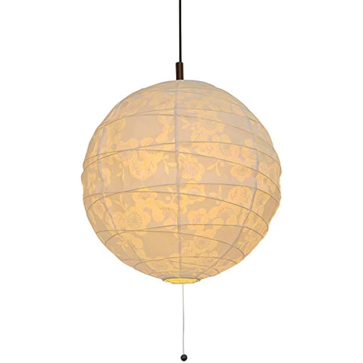 Colorful Design Japanese Lighting Mino Washi Double Lantern Pendant Light 2 Lights [Bulb Sold Separately] PN-45 Openwork Plum Made in Japan Japanese Style Lighting Washi Lighting PN2-45