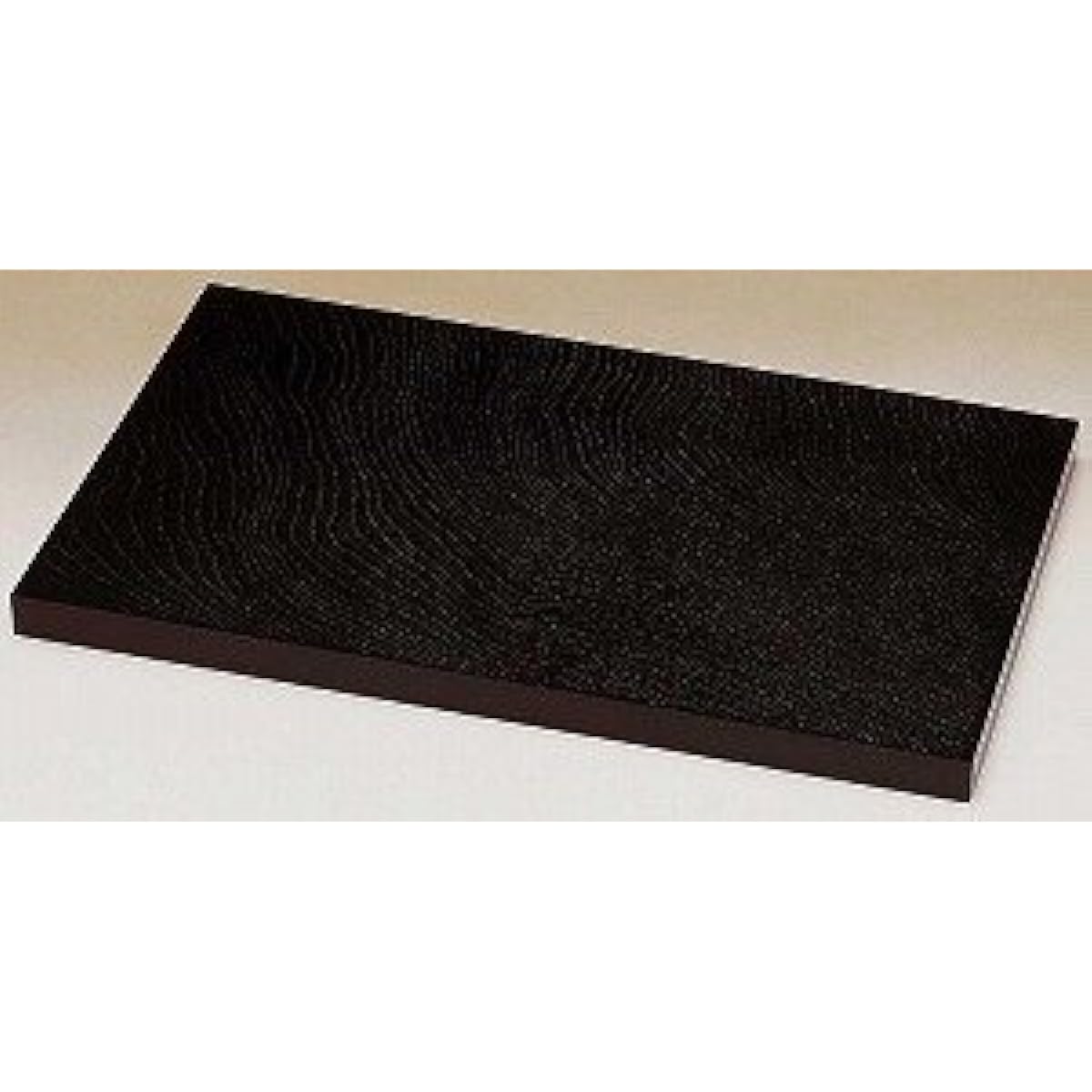 [Flower stand] Wooden rectangular board, black painted, single-sided finish ☆ Decorative stand, made in Japan (No. 14: approx. width 42 x depth 26 x height 1.8 cm)