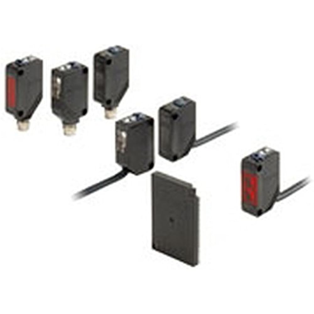 omron Photoelectric sensor with built-in amplifier (small) Retroreflective type Cord extraction type Detection distance 2m NPN output (E3Z-B62 2M)