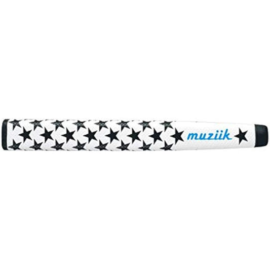 muziik Grip Putter Grip Muziik Stars PCV WHBK L Unisex PCV-WH/BK-02