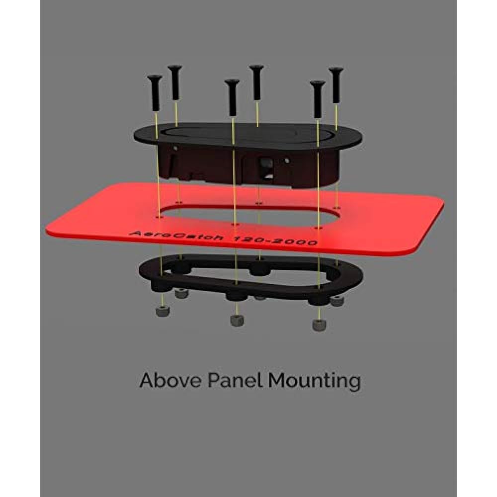 SFC AEROCATCH Aero Catch Plus Type Keyless Black Fixing Plate Set 120-2000 2023 Model