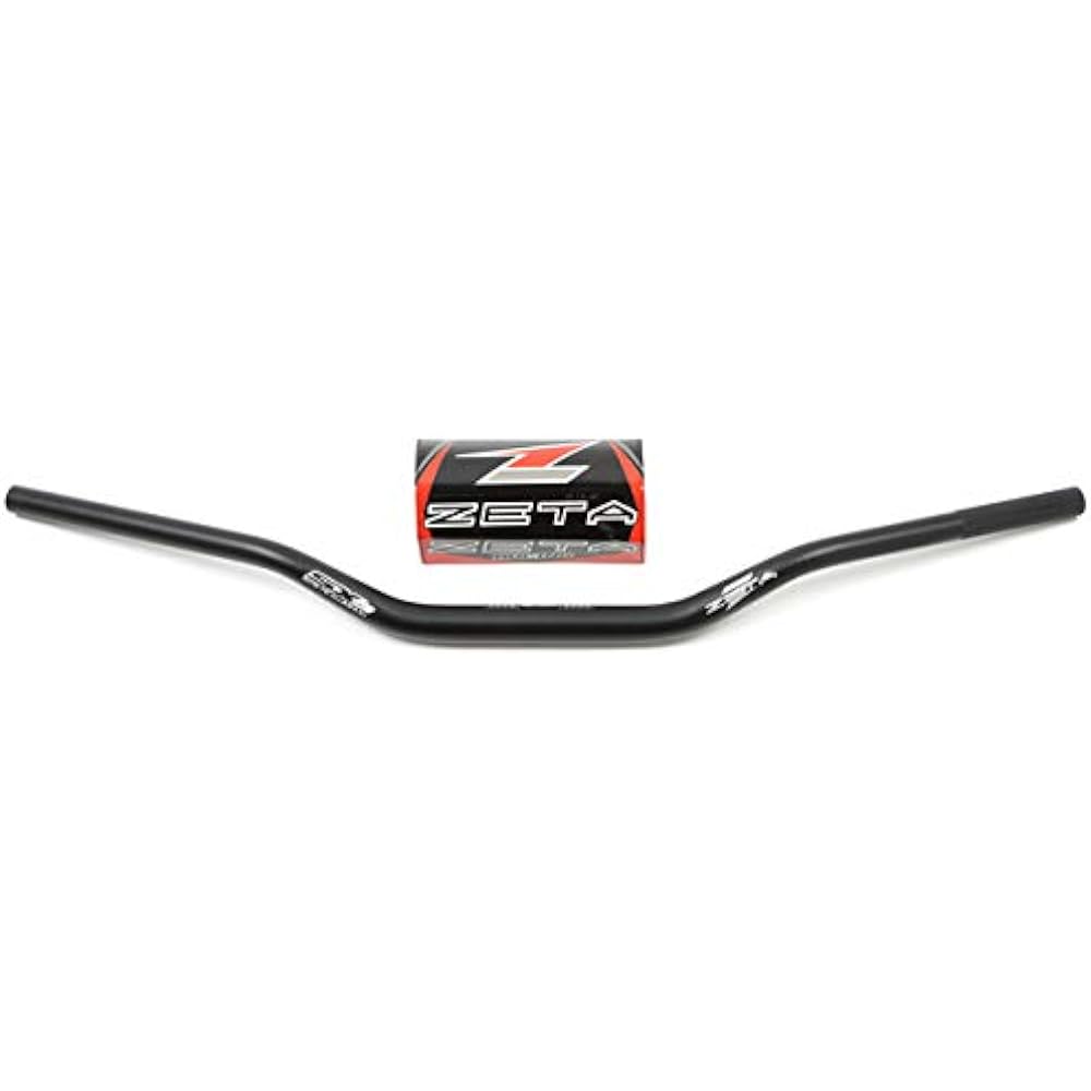 ZETA SX3 Handlebar φ28.6mm Super Moto-Low Plastic Bar End Plug and Bar Pad Included Black ZE06-6611